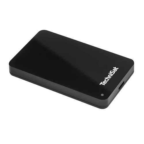 TechniSat STREAMSTORE 24-2,5 inç USB 3.2 sabit sürücü, 1 TB depolama alanı ve LED ekran (1000 GB depolama kapasitesi, aktarım hızı 5 Gbit/s, USB kablo tipi A) ürün görseli 1