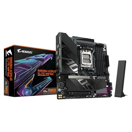 GIGABYTE B850M AORUS Elite WIFI6E anakart - AMD Ryzen 9000 serisi işlemciler, dijital 12+2+2 fazlı VRM, 8200 MHz'e kadar DDR5 (O.C.), 1x PCIe 5.0 + 1x PCIe 4.0 M.2, Wi-Fi 6E, 2.5 GbE LAN ürün görseli 1
