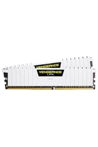 Corsair Vengeance LPX 16 GB (2x8 GB) DDR4 3200 MHz C16 XMP 2.0 Yüksek Performanslı Masaüstü Bellek Seti, Beyaz CMK16GX4M2B3200C16W ürün görseli 1