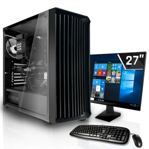 SYSTEMTREFF Komple Ofis Bilgisayar Seti Intel Core i3-13100 4x4.5GHz | UHD 730 4K HDMI DX12 | 512GB M.2 NVMe | 16 GB DDR4 RAM | Ofis İş Multimedyası için WLAN  Masaüstü Paketi Bilgisayar ürün görseli 1
