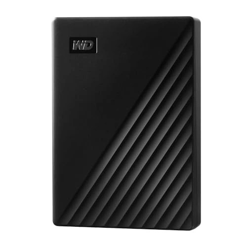 WD My Passport Harici Sabit Sürücü 5 TB (Mobil Depolama, İnce Tasarım, İndirilebilir Yazılım, Otomatik Yedeklemeler, Parola Koruması) Siyah - ayrıca PC, Xbox ve PS4 ile uyumludur ürün görseli 1