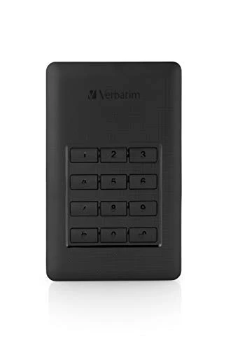 Verbatim Store 'n' Go Secure 2 TB (2000 GB), USB 3.1 Type-C, Tuş Takımı Parola Korumalı Harici Sabit Sürücü, USB'den Destekli - Siyah ürün görseli 1