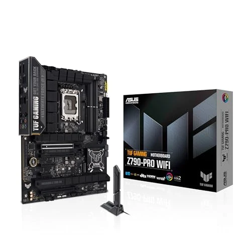 ASUS TUF Gaming Z890-PRO WiFi anakart soketi Intel LGA 1851 (ATX, PCIe 5.0, DDR5, DisplayPort, HDMI, 2X Thunderbolt 4, 4X M.2, WiFi 7, Q-Release, Aura Sync) ürün görseli 1