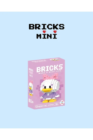 ,Daisy Duck Bricks Mini Lego - Resim 2
