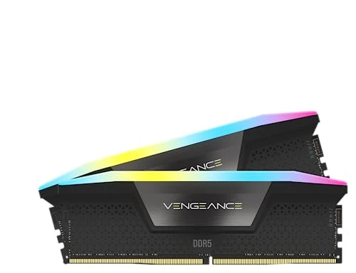 Corsair Vengeance RGB 32GB 2x16GB DDR5 6000MHz CL38 Intel XMP iCUE Uyumlu Siyah CMH32GX5M2B6000C38