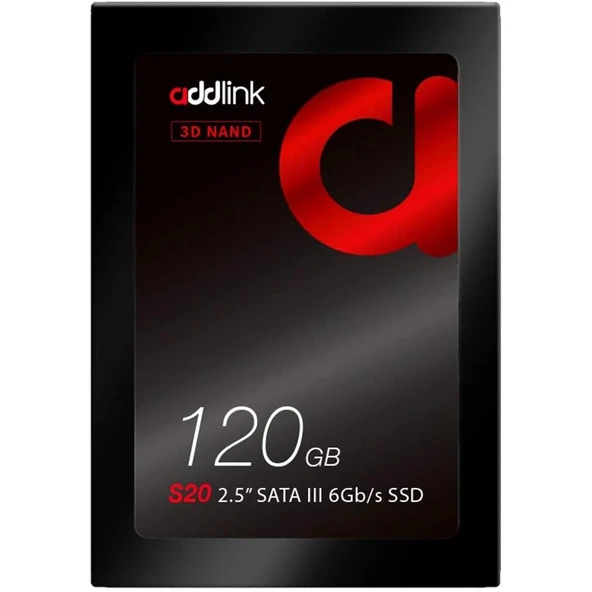 Addlink 120GB 510-400 MB/s 2.5” SATA III 6Gb/s SSD AD120GBS20S3S ürün görseli 1