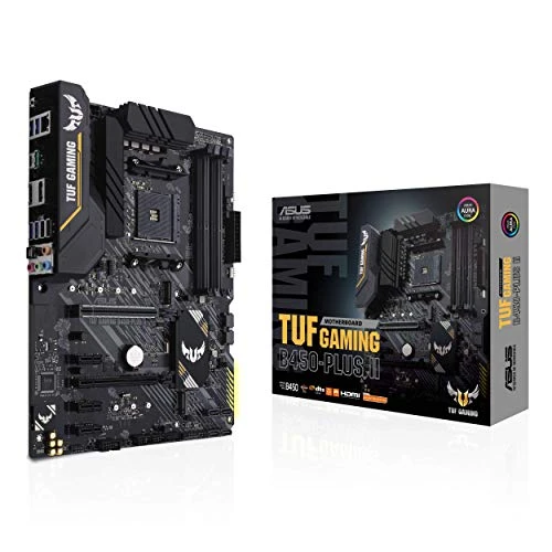 ASUS TUF Gaming B450-PLUS II AMD AM4 (Ryzen 5000, Ryzen ATX Oyun Anakartı (DDR4 4400 (O.C.), HDMI 2.0b, USB 3.2 Gen 2 Type-C, BIOS Flashback, 256 MB BIOS Flash ROM, AI Gürültü Önleyici Mikrofon) ürün görseli 1