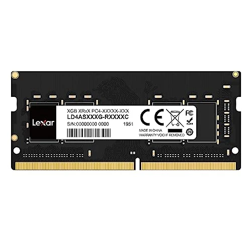 Lexar SODIMM DDR4 16 GB, 3200 MHz Dizüstü Bilgisayar RAM'i, 260 Pimli SODIMM Dizüstü Bilgisayar Belleği, Yüksek Performanslı SO-DIMM, PC Bilgisayar Belleği,Yüksek Performanslı RAM, CL22-22-22-52, 1,2V ürün görseli 1