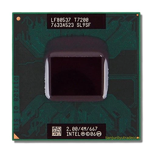 Intel Core 2 Duo T7200, 2 GHz, Soket 478, 4 MB Önbellek, 667 MHz, Intel Core 2 Duo T7000 Serisi, İşlemci, CPU, BİLGİSAYAR_İŞLEMCİSİ ürün görseli 1