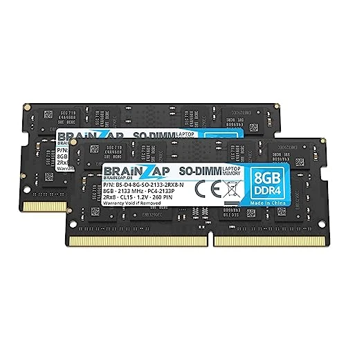 BRAINZAP 16 GB DDR4 RAM SO-DIMM PC4-2133P 2Rx8 2133 MHz 1.2 V CL15 Dizüstü Dizüstü RAM (2X 8 GB) ürün görseli 1