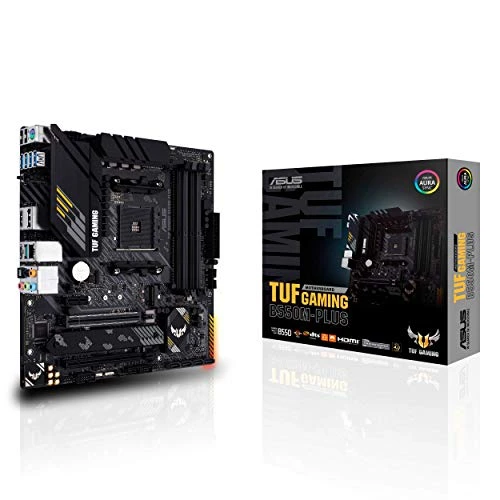 ASUS TUF Gaming B550M-Plus Oyun Anakartı Soketi AM4 (Micro ATX, Ryzen, PCIe 4.0, 2X M.2, 2 Gbit/s Ethernet, SATA 6 Gbit/s, USB 3.2 Gen 2 Type-A/C, Aura Sync) ürün görseli 1