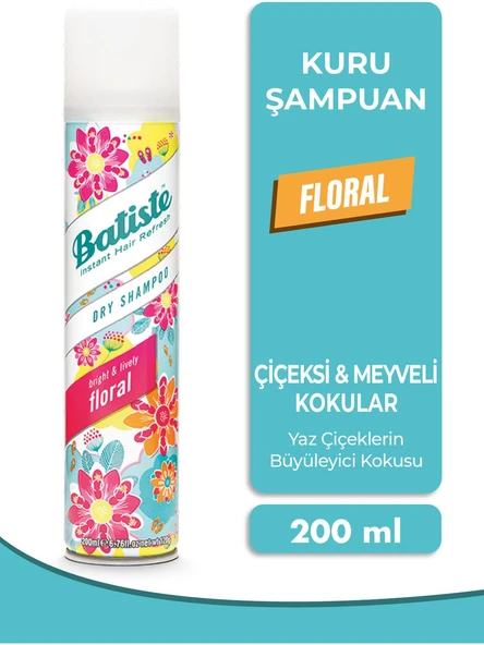 Batiste Floral Dry Shampoo Kuru Şampuan 200 Ml ürün görseli 1