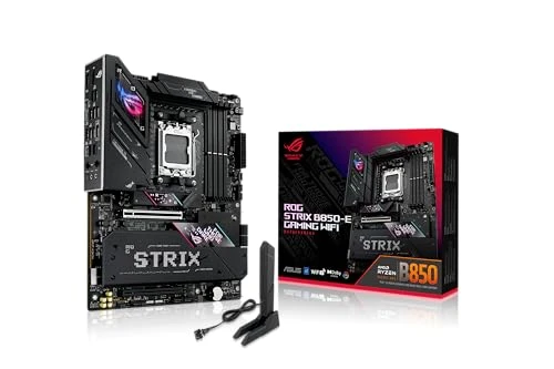 ASUS ROG Strix B850-E Oyun WiFi anakart soketi AMD AM5 (AMD B850, E-ATX, DDR5 bellek, PCIe 5.0, WiFi 7, 2X PCIe 4.0 M.2, Aura Sync) ürün görseli 1