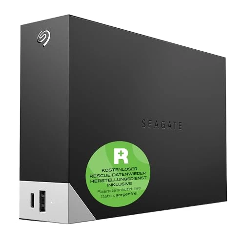Seagate One Touch HUB 16 TB Harici Sabit Sürücü, 2 Yollu USB Hub, 3,5 İnç, USB 3.0, PC, Dizüstü Bilgisayar ve Mac, dahil. Veri Kurtarma Hizmeti (STLC16000402) ürün görseli 1