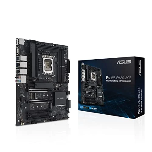 ASUS Pro WS W680-ACE İş İstasyonu Anakart Soketi Intel LGA 1700 (ATX anakart, PCIe 5.0, DDR5, 3X PCIe 4.0, USB 3.2 Gen 2) ürün görseli 1