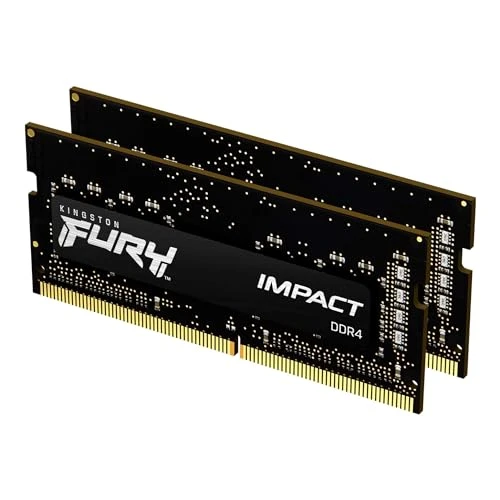 Kingston FURY Impact 32 GB (2x16 GB) 3200 MHz DDR4 CL20 Dizüstü Bilgisayar Bellek Kiti, 2 KF432S20IBK2/32 ile ürün görseli 1