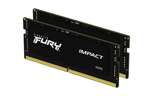 Kingston FURY Impact PnP 32 GB (2x16 GB) 5600MT/S DDR5 CL40 SODIMM Oyun Belleği Dizüstü Bilgisayar Seti için 2 - KF556S40IBK2-32 ürün görseli 1