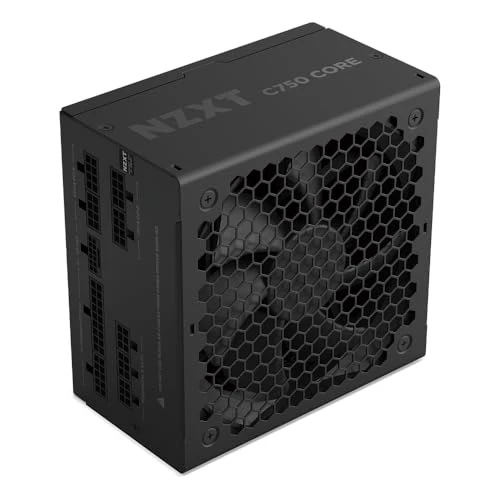 NZXT C750 Gold Core - 750W ATX 3.1 Güç Kaynağı - 80 Plus Gold - Cybenetics Platinum - Tam Modüler - PCIe 5.1 300W 12V-2x6 - Sıfır RPM Fan - 105°C Kapasitörler - Siyah ürün görseli 1