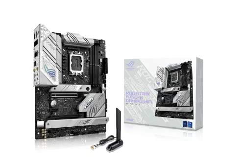 ASUS ROG Strix B760-A Oyun WiFi Intel® B760 (13. ve 12. Nesil) LGA 1700 Beyaz ATX Anakart, 12 + 1 Güç Aşamaları, DDR5, PCIe 5.0, WiFi 6E, USB 3.2 Gen 2 Gen 2 Type-C ve Aura Sync RGB ürün görseli 1
