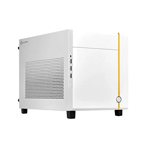 SilverStone Teknolojisi SUGO 14, Beyaz, Mini-ITX Cube Kasa, 3 Yuva için Tam Uzunlukta Grafik Kartlarını Destekler/ATX PSU/240mm AIO, 4 Çıkarılabilir Çerçeve, SST-SG14W ürün görseli 1