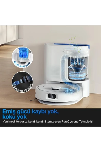 ECOVACS DEEBOT N20E PLUS WHİTE - Resim 2