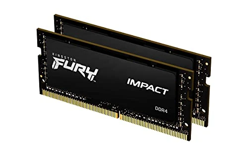 Kingston FURY Impact 32 GB (2x16 GB) 2666 MHz DDR4 CL16 Dizüstü Bilgisayar Bellek Kiti, 2 KF426S16IBK2/32 ile ürün görseli 1