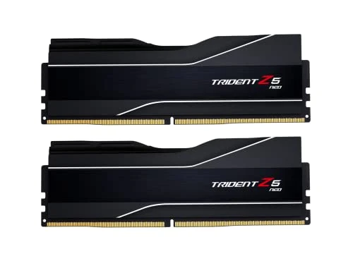 G.Skill Trident Z5 NEO Serisi 32GB(2x16GB) 288-Pin SDRAM DDR5 6000(PC5-48000) CL32-38-38-96 1.35V Çift Kanallı Masaüstü Belleği F5-6000J323238F16 GX2-TZ5 N(Mat) Siyah),5-6000J3238F16GX2-TZ5N ürün görseli 1