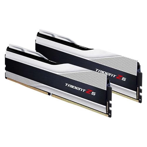 G.Skill Trident Z5 Silver 32GB Kit (2x16GB) DDR5-6000 CL36 DIMM RAM, F5-6000J3636F16GX2-TZ5S, Çok Renkli ürün görseli 1