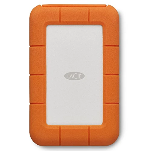 LaCie Rugged 4 TB taşınabilir harici sabit sürücü, 2,5 inç, PC ve Mac, dahil. USB-A kablosu olmadan USB-C, dahil. Kurtarma Hizmeti (STFR4000800) ürün görseli 1