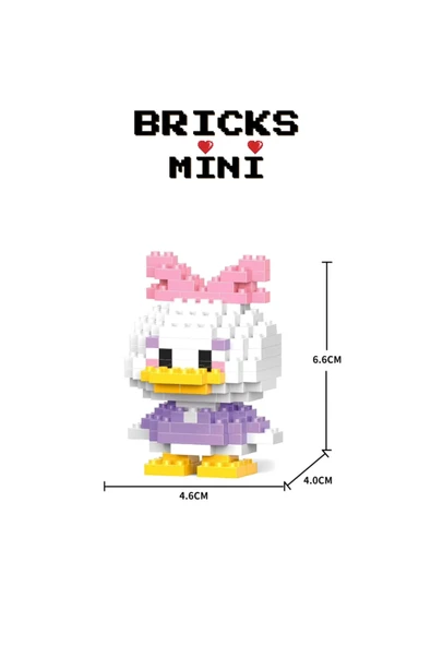 ,Daisy Duck Bricks Mini Lego - Resim 3