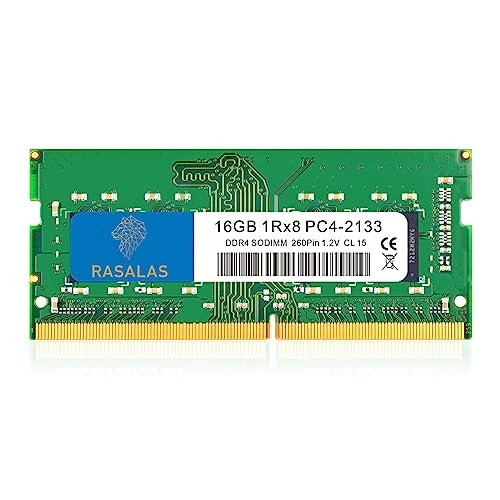 RASALAS 16GB DDR4 2133MHz PC4-17000 ECC olmayan tamponsuz 1.2V CL15 1Rx8 PC4-2133P Sing 1 x 16GB Dizüstü Bilgisayar RAM Yükseltmesi… ürün görseli 1