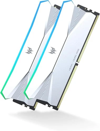 Acer Predator Hera DDR5 RGB RAM 48GB (24GBx2) 8400MHz'e kadar CL40 - Yalnızca Intel Z890 ve AMD X870 için - PC Bilgisayar Oyun RAM'i - Gümüş ürün görseli 1
