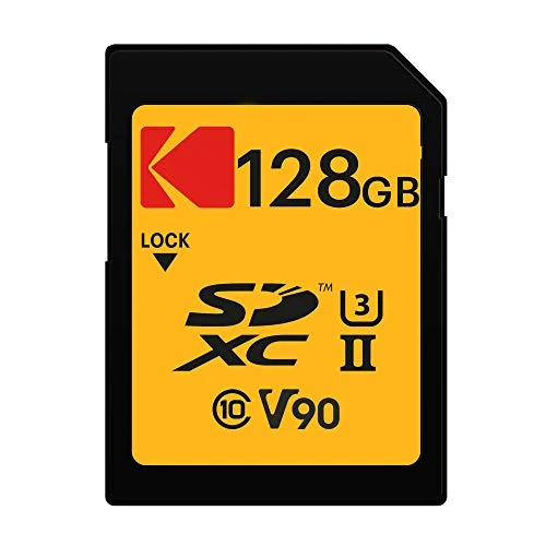 Kodak SD 128GB UHS-II U3 ​​V90 Ultra Pro ürün görseli 1