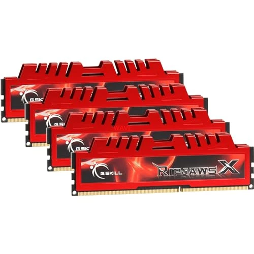 G.Skill Ripjaws-X Bellek 32 GB (1333 MHz, 240 pin, 4X 8 GB, CL9) DIMM DDR3-RAM Kiti ürün görseli 1