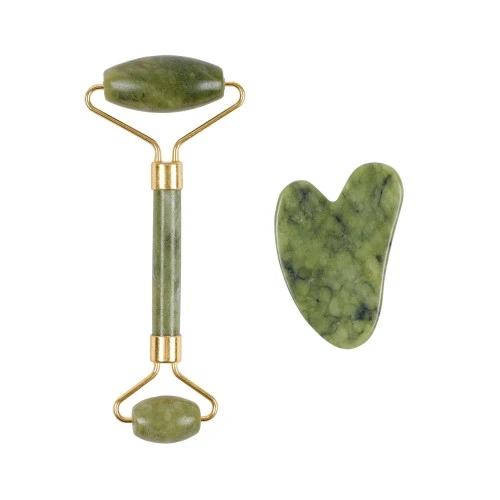 Jade Roller Gua Sha Taşı Seti - Resim 4