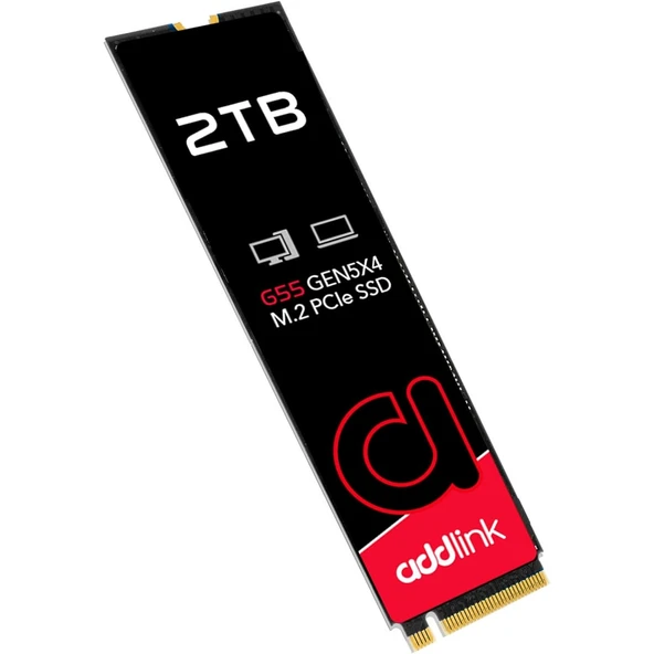 Addlink AD2TBG55M2P 2 TB 10300-9000Mb/s PCIe NVMe M2 Gen5 22x80 SSD Harddisk ürün görseli 1