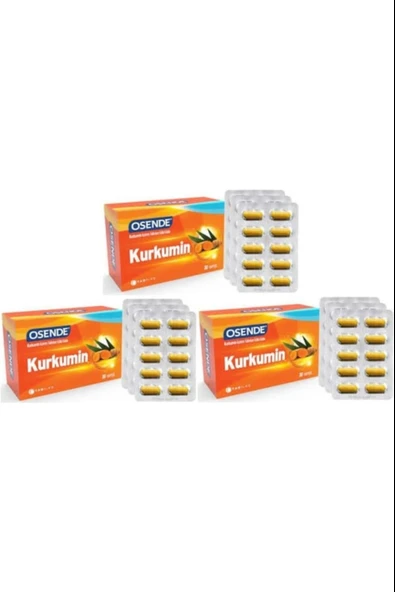 Osende Kurkumin 30 Kapsül 3 Adet ürün görseli 1