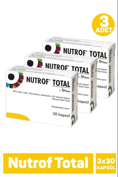 Nutrof Total 30 Kapsül 3 Adet ürün görseli 1