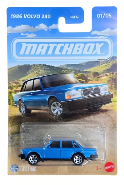 Matchbox - 1986 Volvo 240 - Mavi (1/64) ürün görseli 1