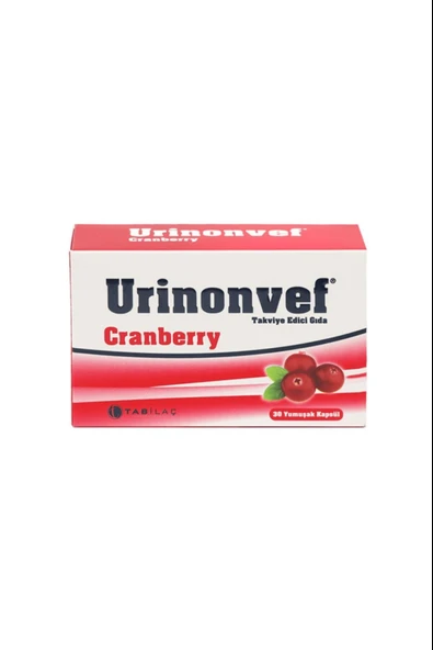Urinonvef Cranberry 30 Yumuşak Kapsül ürün görseli 1