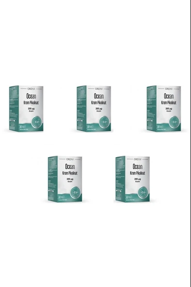 Ocean Krom Pikolinat 200 Mcg 90 Kapsül 5 Adet ürün görseli 1