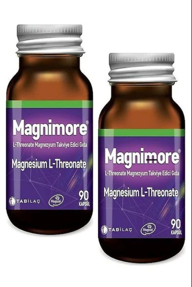 Magnimore Magnesium L-Threonate 90 Kapsül 2 Adet ürün görseli 1