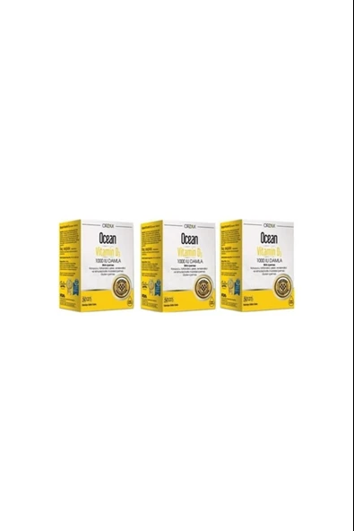 Ocean Vitamin D3 1000 Iu Damla 50 Ml 3 Adet ürün görseli 1