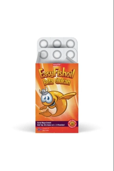 EasyFishoil Beta Glukan Çiğnenebilir 30 Jel Tablet ürün görseli 1
