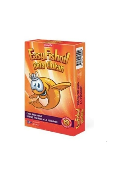 EasyFishoil Beta Glukan Çiğnenebilir 30 Jel Tablet ürün görseli 1