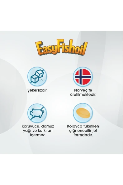 EasyFishoil Beta Glukan Çiğnenebilir 30 Jel Tablet - Resim 3