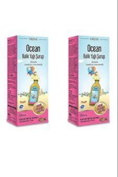 Ocean Tutti Frutti Karışık Meyve Aromalı Balık Yağı Şurup 150 ml 2 Adet ürün görseli 1
