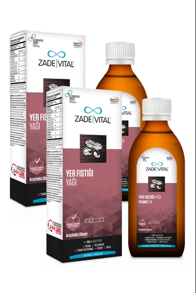 Zade Vital Yer Fıstığı Yağı 150 ml 2 Adet ürün görseli 1