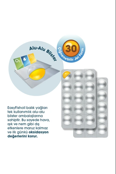 EasyFishoil Beta Glukan Çiğnenebilir 30 Jel Tablet - Resim 2