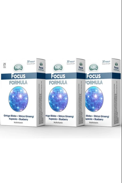 Nbl Focus Formula 30 Tablet 3 Adet ürün görseli 1
